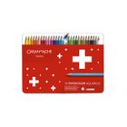 Crayons de couleur - CARAN D'ACHE - Swisscolor - Étui métal de 30 - Mine 2,8 mm - Bois de cèdre