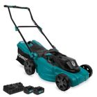 VONROC Tondeuse à gazon 40V – largeur de coupe 38 cm – réglage central de la hauteur – 2 batteries 4.0Ah et un chargeur rapide double