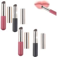 4pc Homezo Siliconemakeup Brush, Silicone Makeup Brush, Silicone Lip Brush,New Soft Silicone Lip Brush with Lid,Lip Brushes Reusable