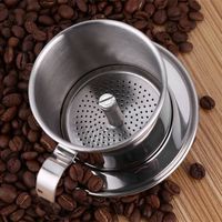 Filtre à café Tasse en acier inoxydable, fabricant de filtre à goutte à goutte de café vietnamien -OLL