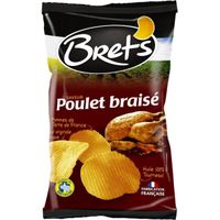 BRET'S - Chips Saveur Poulet Braisé 125G - Lot De 4
