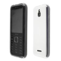 Nokia 8000 4G, TPU-Housse en blanc-transparent, Étui de protection antichoc pour smartphone