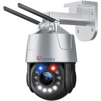 Ctronics 5MP Caméra Surveillance 30X Zoom Optique WiFi Exterieure PTZ Détection Humaine 50m Couleur Vision Nocturne Alarme Sonore