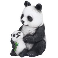 EJ.life statue de jardin de panda Ornements de panda de simulation ornements d'ours en résine synthétique pour la décoration de