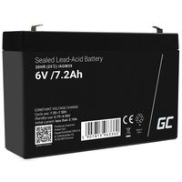 GreenCell®  Rechargeable Batterie AGM 6V 7,2Ah accumulateur au Gel Plomb Cycles sans Entretien VRLA Battery étanche Résistantes