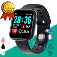 INN® Bracelet intelligent y68 Bracelet intelligent Bluetooth Bracelet de fréquence cardiaque sain Sports de plein air pour hommes