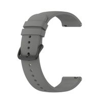 Bracelet de montre en silicone de 20MM compatible Huami Amazfit GTS3/Amazfit GTS 2e/Amazfit GTS 2/Amazfit bip S (Gris foncé)