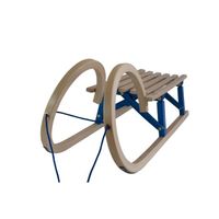 Luge Escargot Pliable en Bois - Design Authentique - 100cm, 1 personne - Renouez avec Votre enfance !