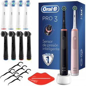 BROSSE A DENTS ÉLEC 2 Oral-B Pro 3 3900 N Toothbrush Two-Pack + Mix of