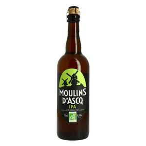 BIERE MOULINS D'ASCQ Bière Blonde IPA BIO 75 cl