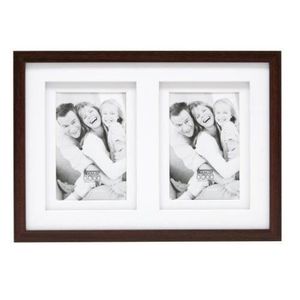 AKINSTER Cadre photo pliable double face en bois 10 x 15 cm Pour bureau, famille, mariage, cadeaux
