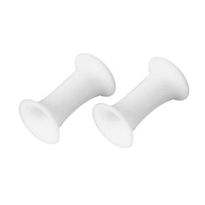Noir Acrylique plastique plug Flesh tunnel oreille Blanc violet transparent