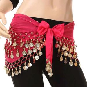 Foulard Hanche Danse Ventre Orientale - Ceinture Éthnique Pailletée Avec Franges