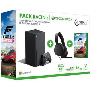 CONSOLE XBOX SERIES X Pack Xbox Series X + Forza Horizon 5 + Casque Stér