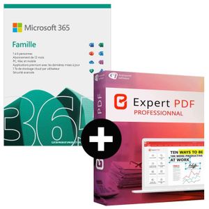 BUREAUTIQUE À TÉLÉCHARGER Microsoft 365 Famille 6 utilisateurs 1 an + Expert