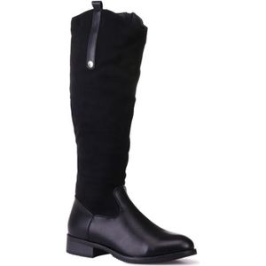 bottes cavalières noires femme