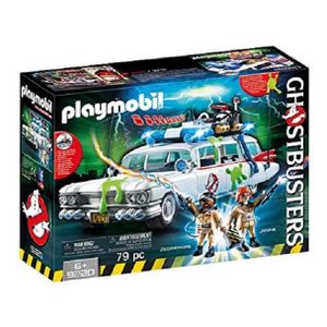 UNIVERS MINIATURE Jeu Ghostbusters PLAYMOBIL 9220 - Véhicule Ecto-1 et 4 personnages Ghostbusters