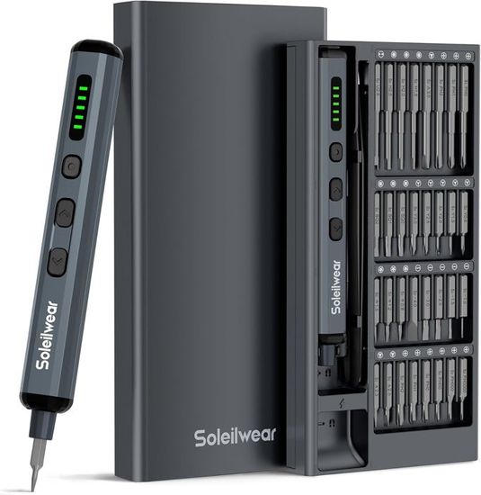 Mini Tournevis Electrique, 120 En 1 Petit Tournevis Electrique Sans Fil Portable Avec 100 Embouts De Precision Lumiere Led Outil De 20 Embouts Outil De Reparation Pratique 79516024