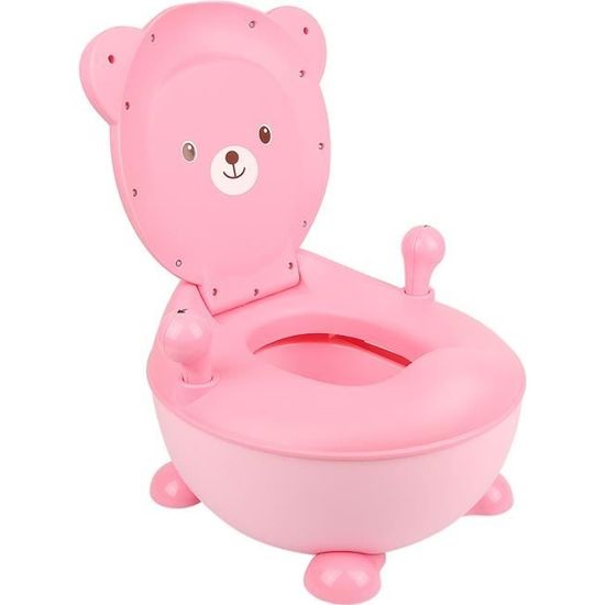 POPS Pot Bébé Toilette WC Bébé Rose Pot Enfant Siège de Toilette Trainer en PP 6-60 Mois