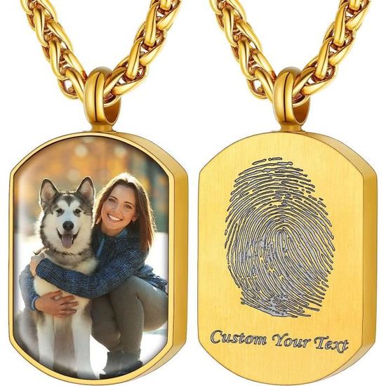 Pendentif Urne Funéraire En Acier Inoxydable - Collier Pour Cendres Personnalisable Avec Gravure - Chaîne 55cm