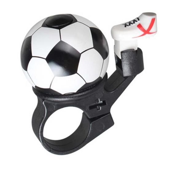Sonnette De Vélo Design Football - En Alliage D'aluminium Et Plastique - Installation Facile Sans Outil - Pour Enfants Et Adultes - 12