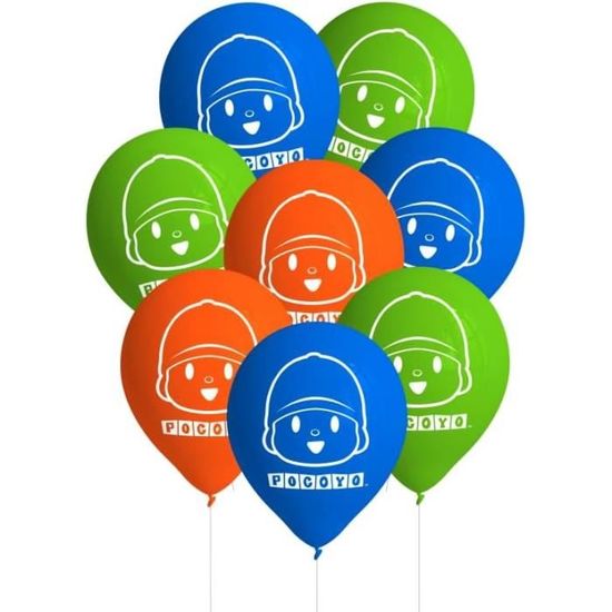 CONVER PARTY Gobelets Pocoyo & Nina - 8 Verres En Carton 250 Ml Pour Anniversaire Pocoyo - Décoration Fête Enfants