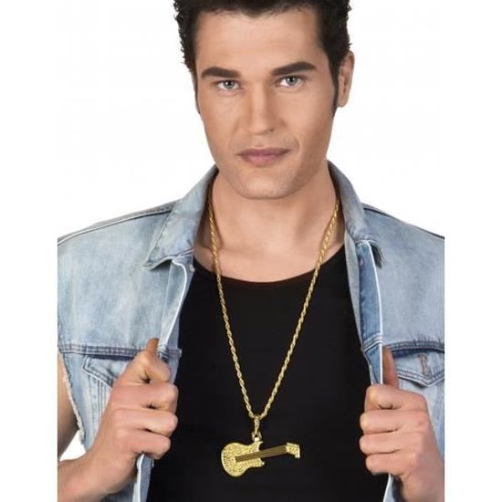 Guitare Rock Gonflable Bariolée Adulte - Multicolore