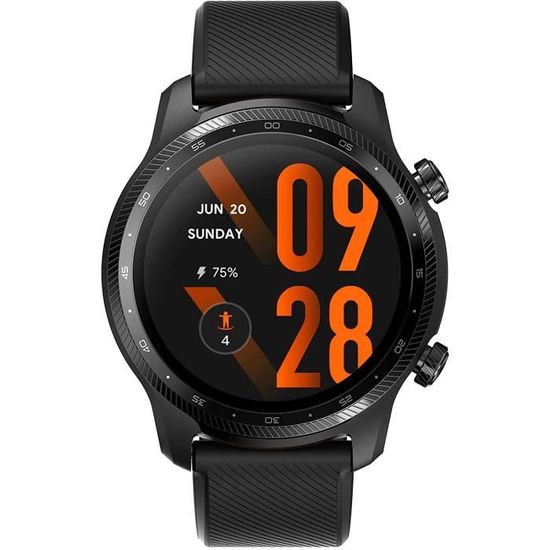 TicWatch Pro 3 Ultra GPS Montre Connectée Qualcomm SDW4100 et système à Double processeur Mobvoi Wear OS Montre Intelligente pour