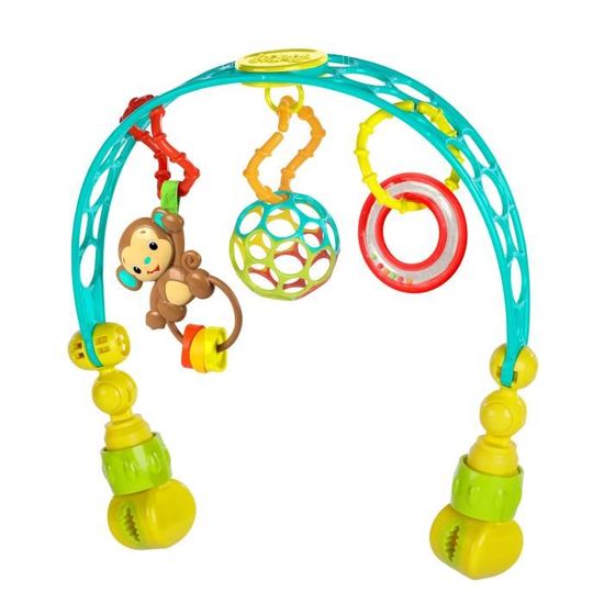 Arche D’activité Abeille – Jouet Sensoriel Pliable Pour Poussette, Siège Auto Et Lit Bébé – Hochet Et Moulin à Vent Intégrés
