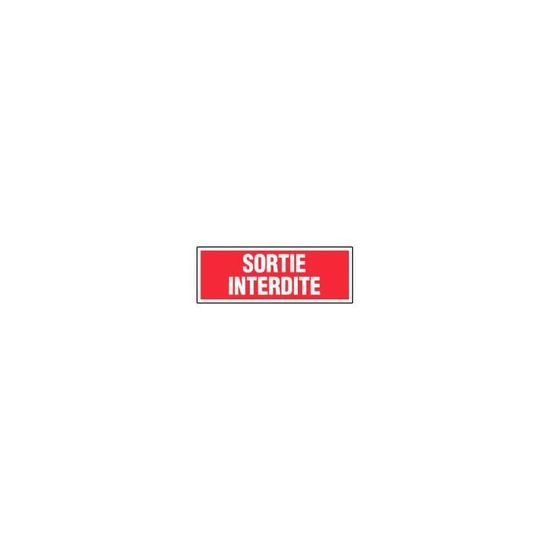 Panneaux d'interdictions rectangulaires 330 x 120mm ''Accès interdit