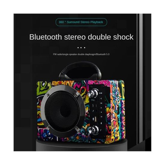 Machine Karaoké Bluetooth Avec Micros Sans Fil - Haut-parleurs 2x15W, Lumières LED, Batterie Portable - Cadeau Fête - 9