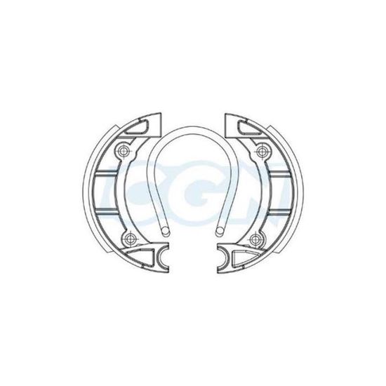 Mâchoires De Frein Teknix Pour Mobylette Peugeot 50 103 SP - Diamètre 90 Mm, Largeur 20 Mm - Paire Neuve