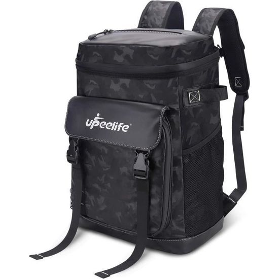 Sac à Dos Isotherme Grande Capacité 30L - Avec Fixation Couverture Et Poches Latérales - Idéal Pique-Nique