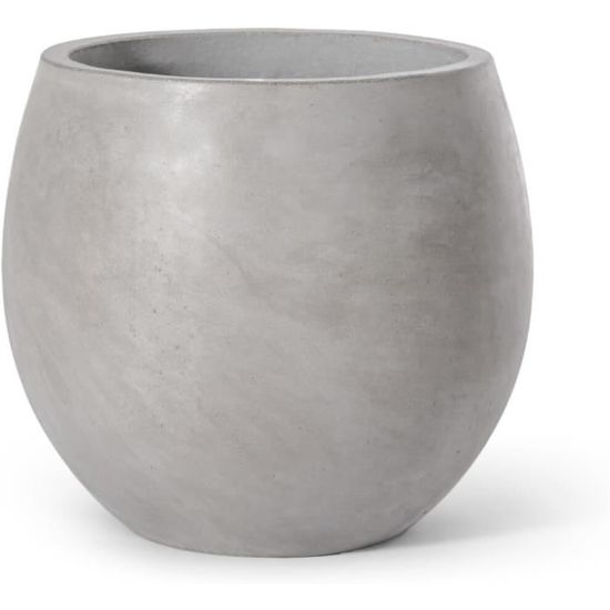TS Pot de Fleurs Cera-ix Nova - Résistant au Gel et léger - Concrete - 36 x 36 x 67 c - 136456