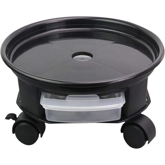 Support poterie avec 4 roulettes, en aluminium 30 cm Louis Moulin