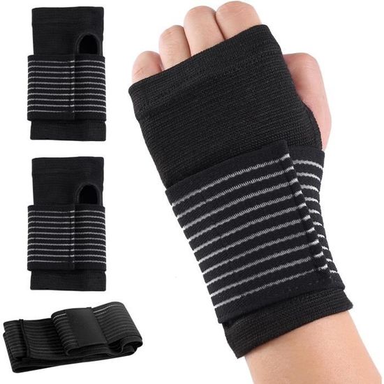 Bandages De Poignet Musculation - 45cm - 1 Paire - Pour Haltérophilie, Fitness Et CrossFit