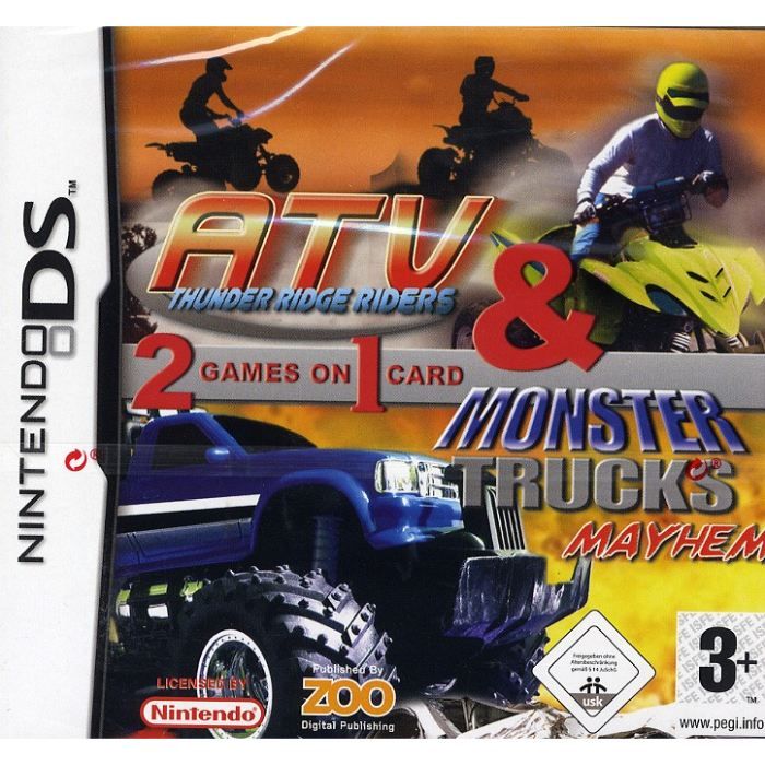 Nintendo Adtv Thunder Ridge Riders + Monster Trucks Mayhem