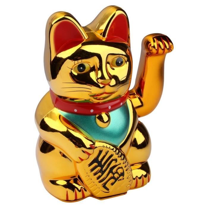 S-o maneki neko chat porte-bonheur chinois or winke chat chat chat (0233)