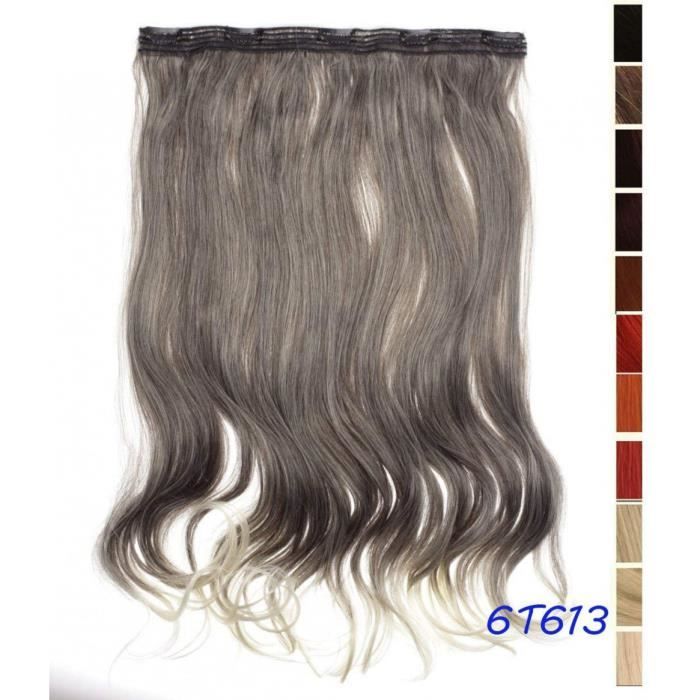 Extension Cheveux,No1756, Dq138 Clip In Extra Volume 50 Cm De Long Ondulé En Une Seule Pièce 6t613