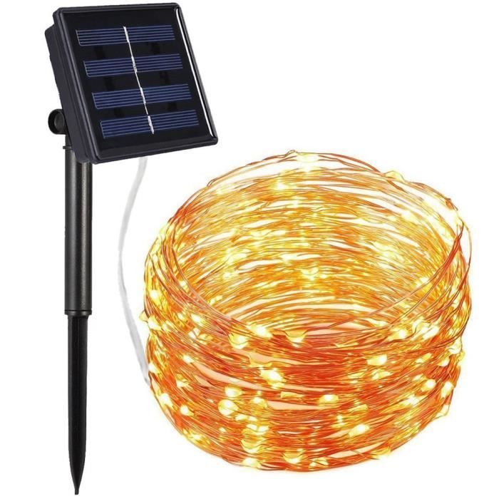 BANDE LED - RUBAN LED 200Led extérieur Solaire Fil de cuivre Lumière GUIRLANDE Party Decor YE_u2264 Jeffrey 2239 zl