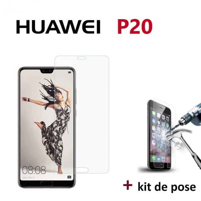 vitre de protection ecran verre trempe huawei p20