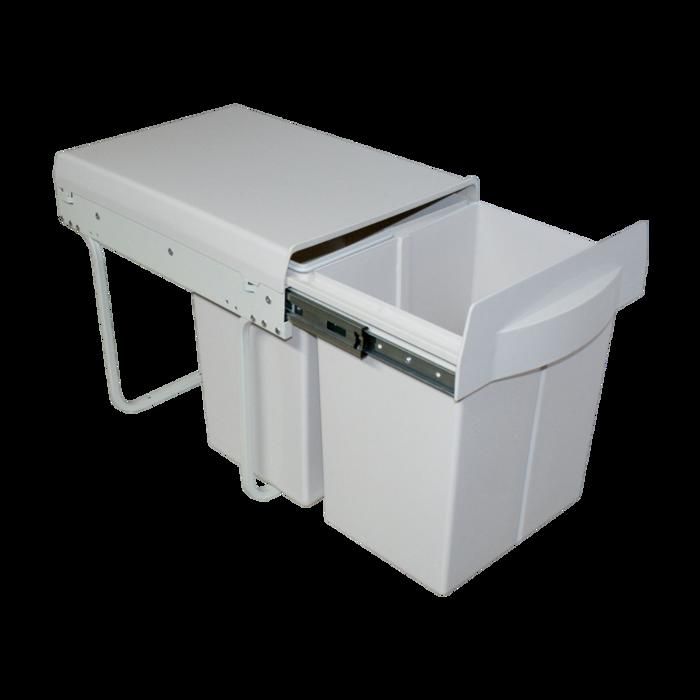 Poubelle de cuisine - Tri sélectif 2 BACS (2x20…