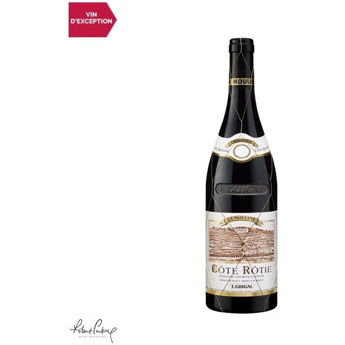 Côte Rôtie La Mouline Rouge 2011 - 75cl - Maison Guigal - Vin AOC Rouge de la Vallée du Rhône - 96-99-100 Robert Parker - Cépage Syr