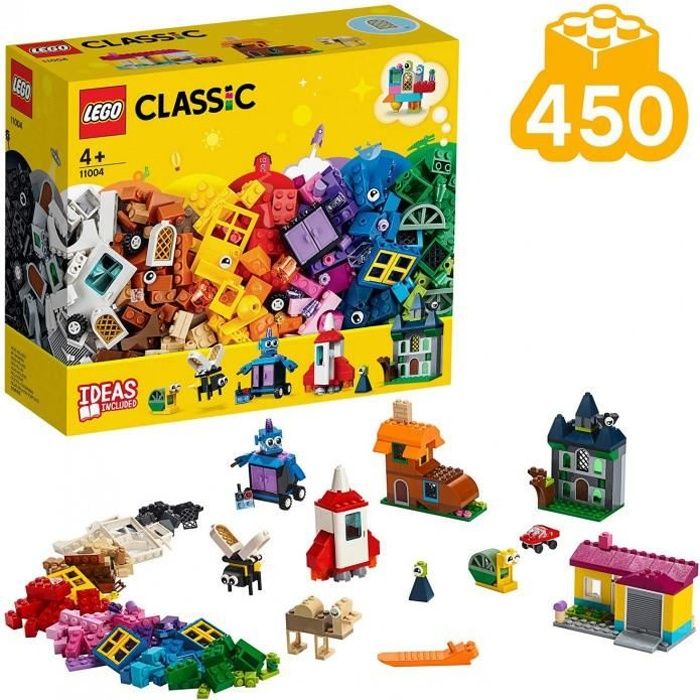 Lego®-Classic Les Fenêtres Créatives Jeu Créatif Avec Des Briques Et Des Éléments Colorés Pour Fille Et Garçon 4 Ans Et Plus, Jouet