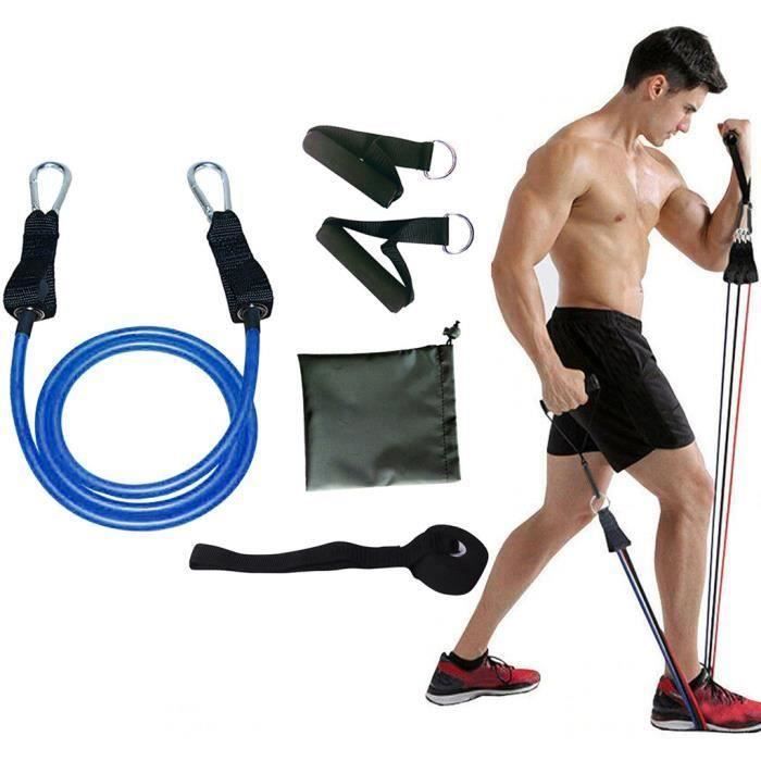 Bande de résistance Fitness Set Yoga Pilates Abs Exercise Tube Workout Bands Set Resistance band 23