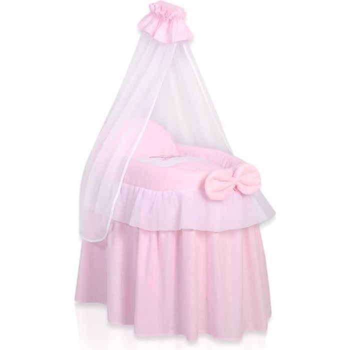 Berceau de poupée princesse rose avec ciel