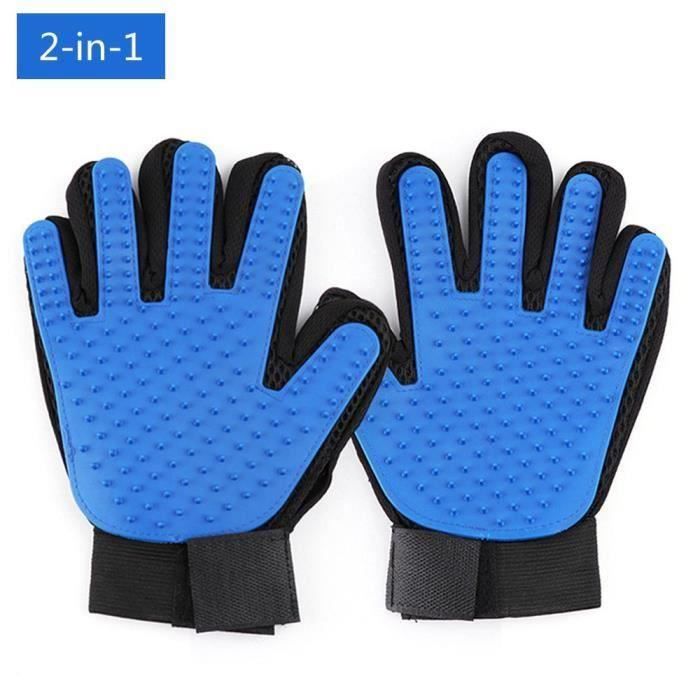 Gants de brossage de bain pour chien et chat C0130