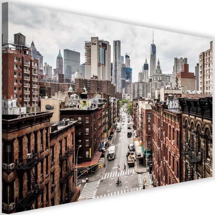 Tableau Toile Cadre Image déco moderne Canevas New York Chinatown 60x40