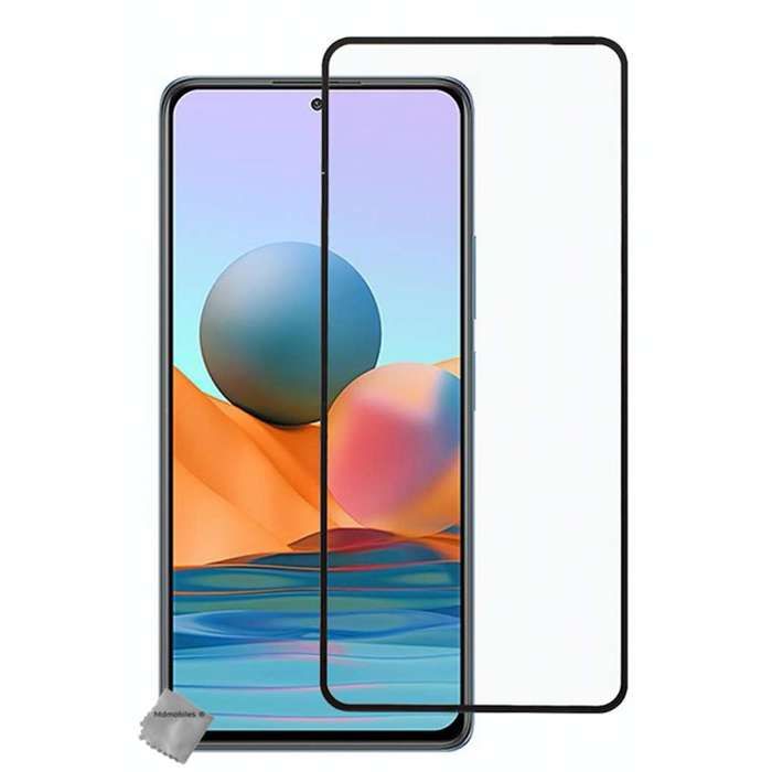 Film de protection vitre verre trempe incurve integral pour Xiaomi Redmi Note 10 5G - NOIR