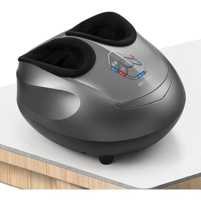 Masseur Pieds Appareil Massage Pied Shiatsu Chauffant Electrique avec Roulant et Pression d'Air pour Relaxation à la Maison et au Bu